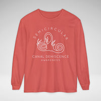Semicircular Canal Dehiscence Comfort Colors Unisex Garment-dyed Long Sleeve T-Shirt