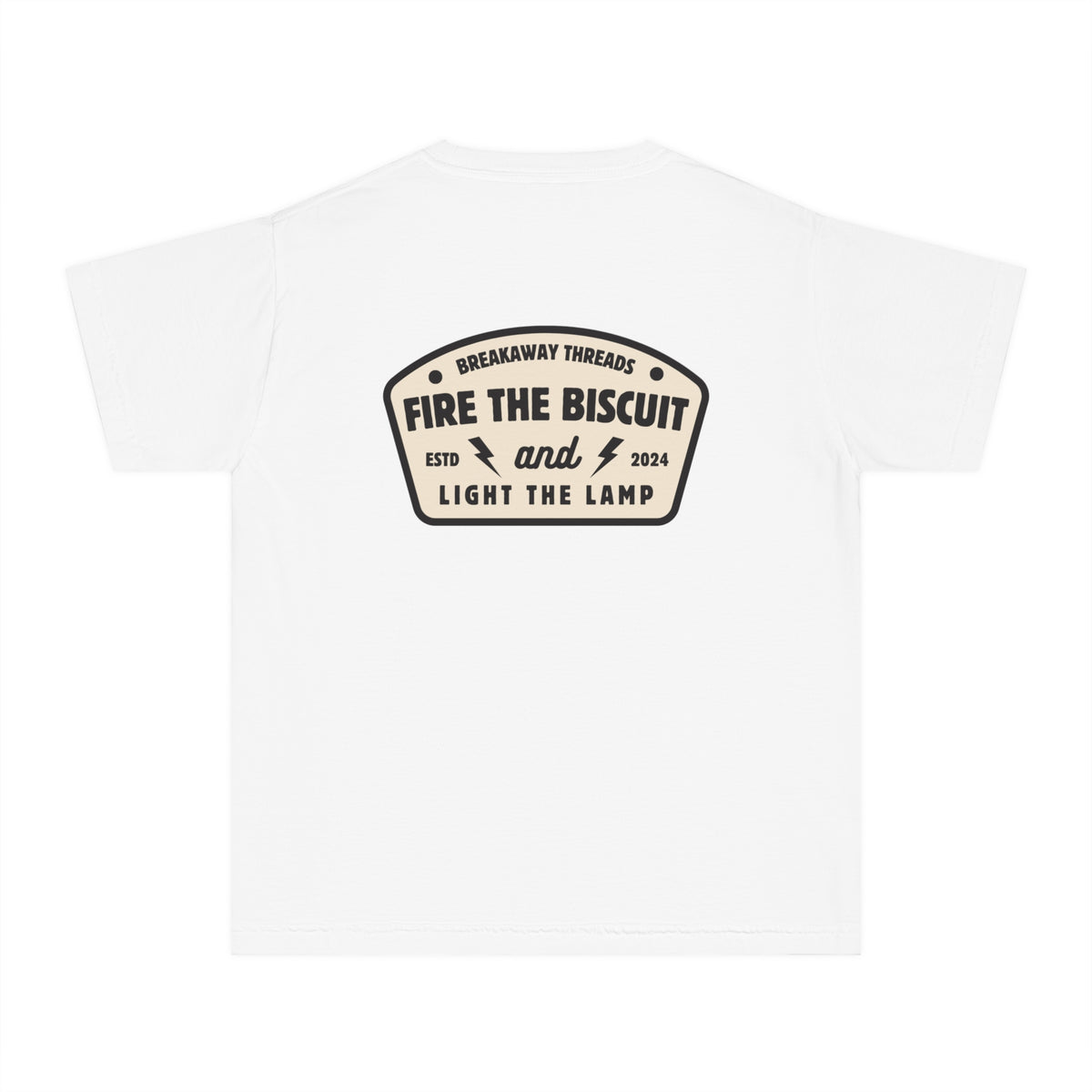 Fire The Biscuit And Light The Lamp Comfort Colors Youth Midweight Tee