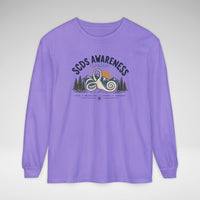 SCDS Awareness “Different Balance, Same Adventure” Comfort Colors Unisex Garment-dyed Long Sleeve T-Shirt