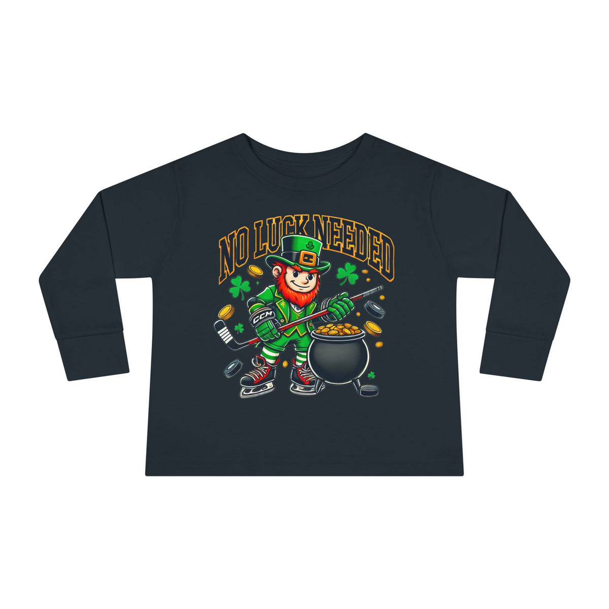 No Luck Needed  Toddler Long Sleeve Tee - St. Patrick's Day Shirt