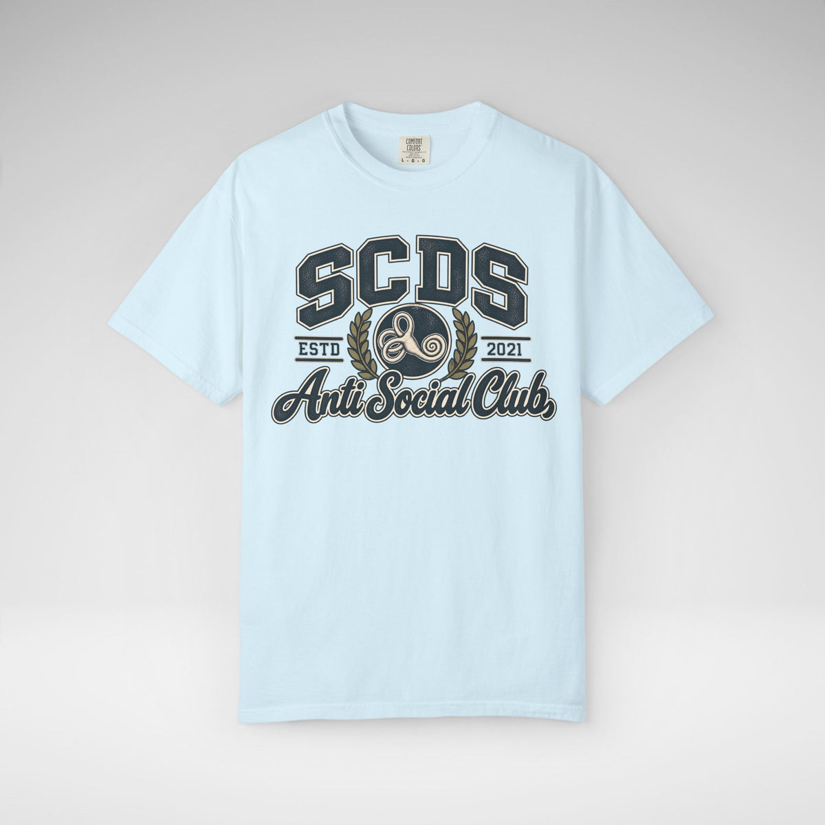 Personalizable SCDS Anti Social ClubComfort Colors Unisex Garment-Dyed T-shirt