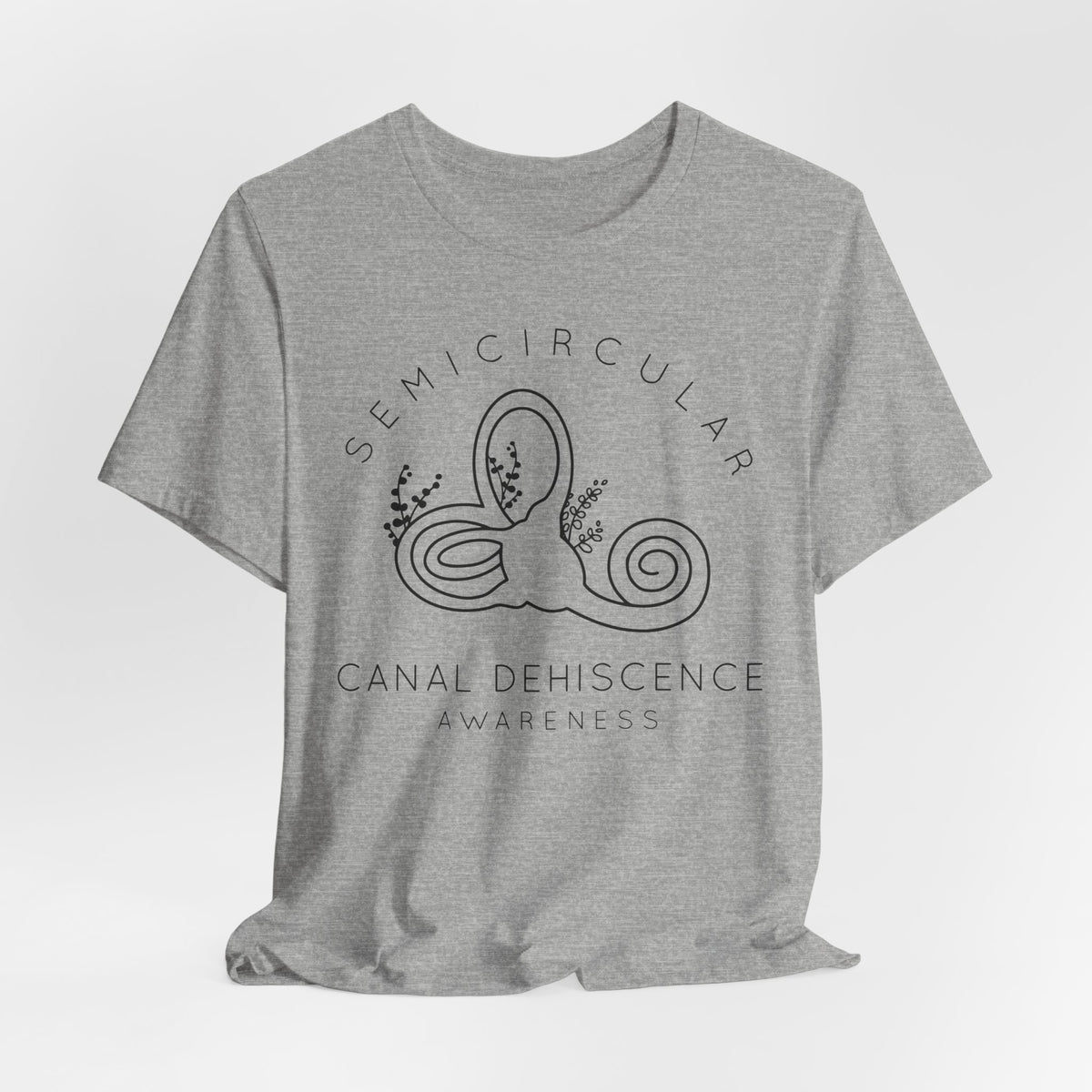 Semicircular Canal Dehiscence Awareness Awareness Bella Canvas Unisex Jersey Short Sleeve Tee