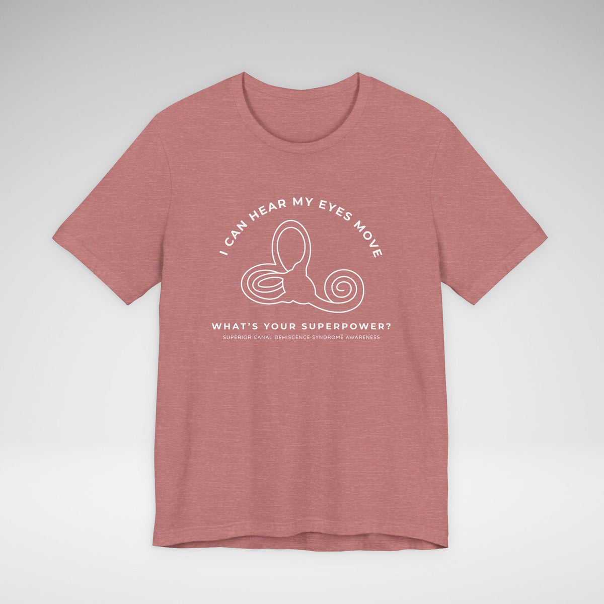 I Can Hear My Eyes Move SCDS Awareness Bella Canvas Unisex Jersey Short Sleeve Tee