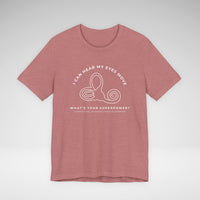 I Can Hear My Eyes Move SCDS Awareness Bella Canvas Unisex Jersey Short Sleeve Tee