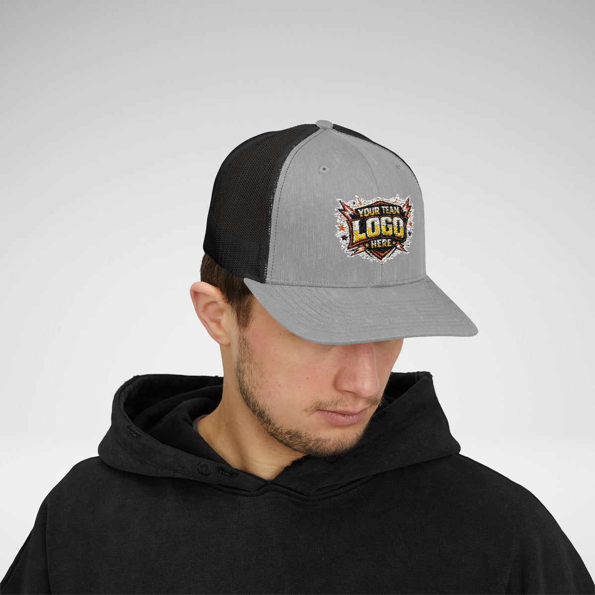 Custom Team Logo Patch Snapback Trucker Cap