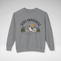 SCDS Awareness “Different Balance, Same Adventure” Comfort Colors® Crewneck Sweatshirt