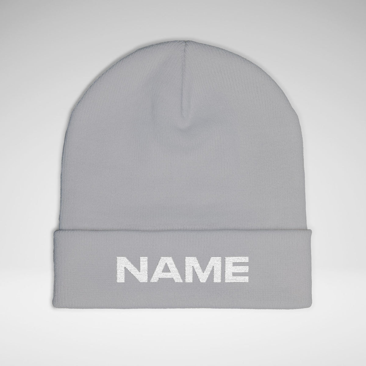 Team Knit Beanie – Custom Text Winter Hat