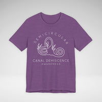 Semicircular Canal Dehiscence Awareness Awareness Bella Canvas Unisex Jersey Short Sleeve Tee