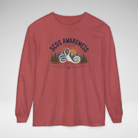 SCDS Awareness “Different Balance, Same Adventure” Comfort Colors Unisex Garment-dyed Long Sleeve T-Shirt