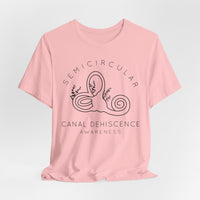 Semicircular Canal Dehiscence Awareness Awareness Bella Canvas Unisex Jersey Short Sleeve Tee
