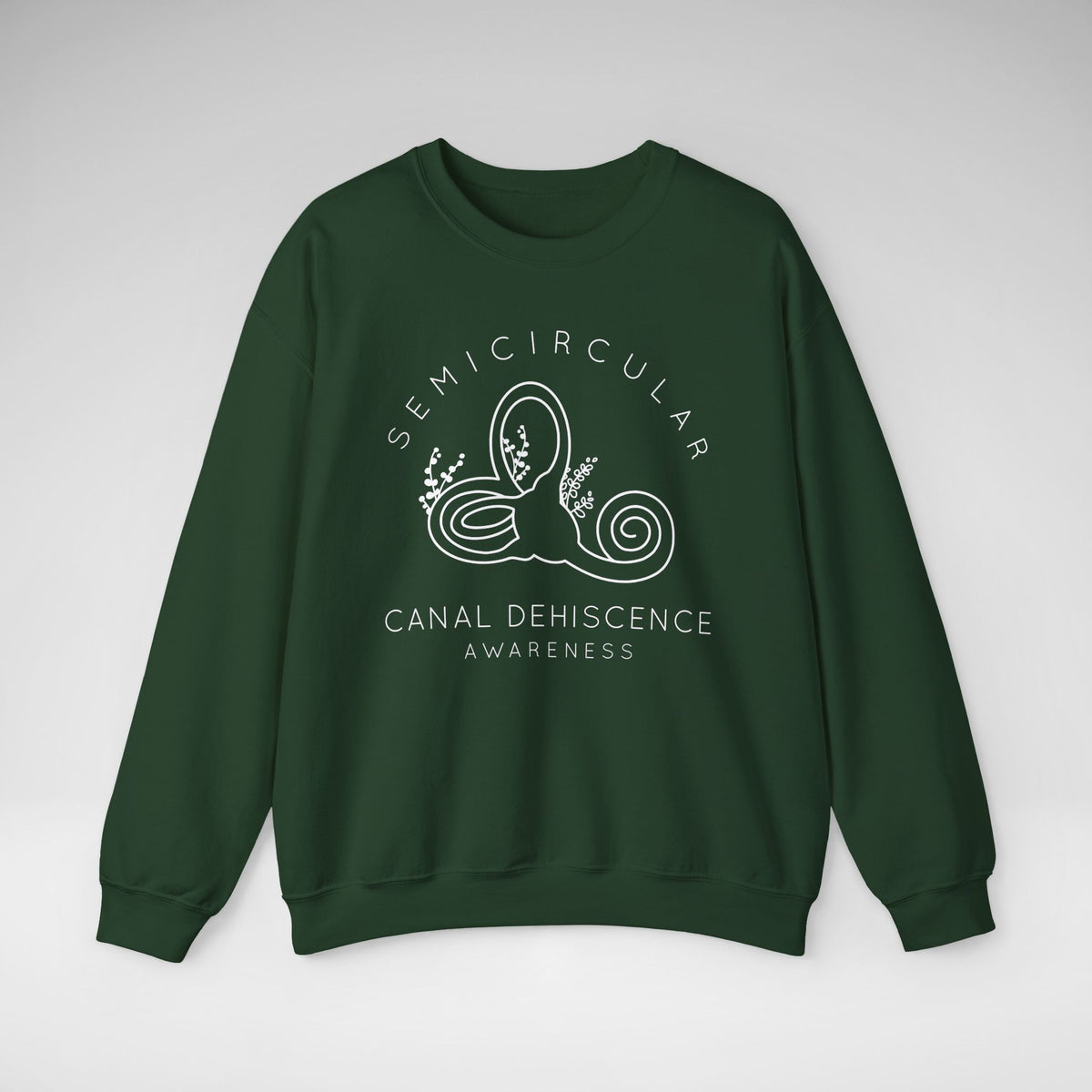 Semicircular Canal Dehiscence Awareness Gildan Unisex Heavy Blend™ Crewneck Sweatshirt
