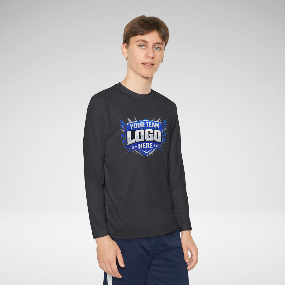 Custom Youth Team Long Sleeve Performance Shirt