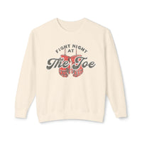Fight Night At The Joe Comfort Colors Unisex Lightweight Crewneck Sweatshirt