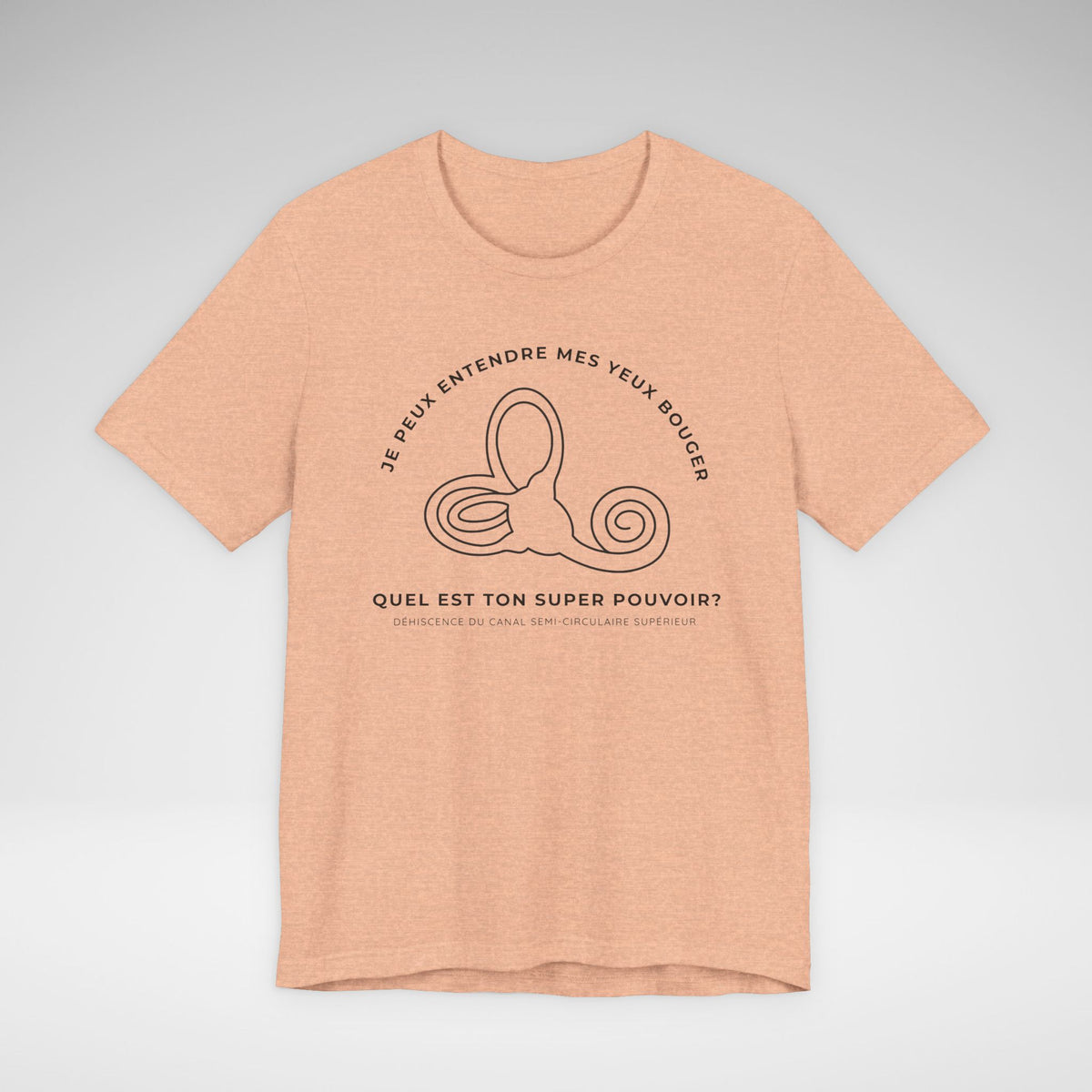 Déhiscence du canal semi-circulaire supérieur Bella Canvas Unisex Jersey Short Sleeve Tee