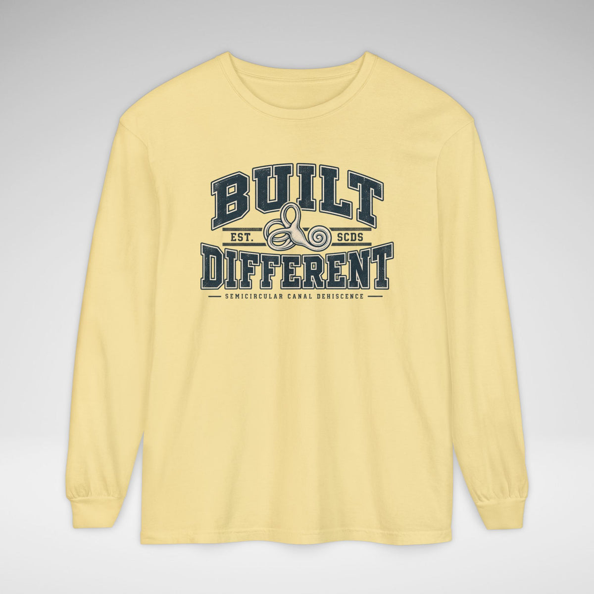 Built Different SCDS Awareness Comfort Colors Unisex Garment-dyed Long Sleeve T-Shirt