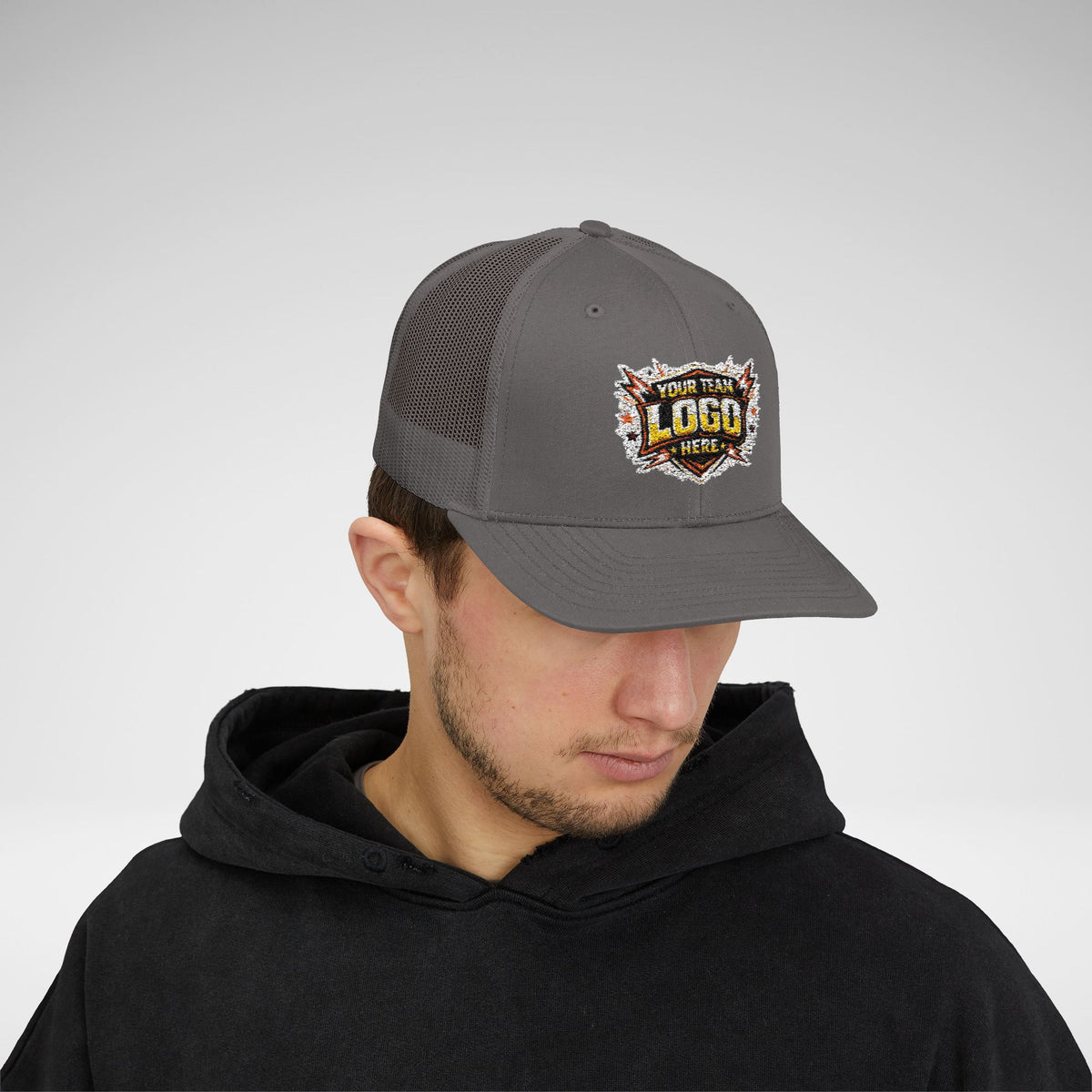 Custom Team Logo Patch Snapback Trucker Cap