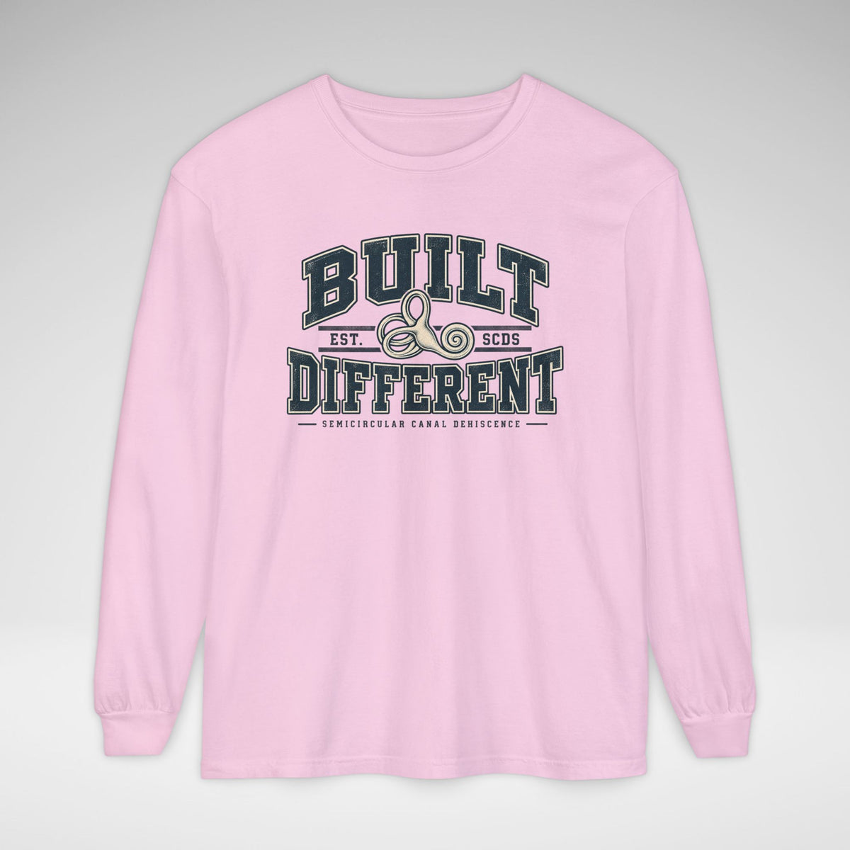 Built Different SCDS Awareness Comfort Colors Unisex Garment-dyed Long Sleeve T-Shirt