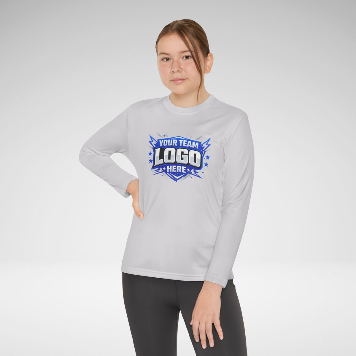 Custom Youth Team Long Sleeve Performance Shirt