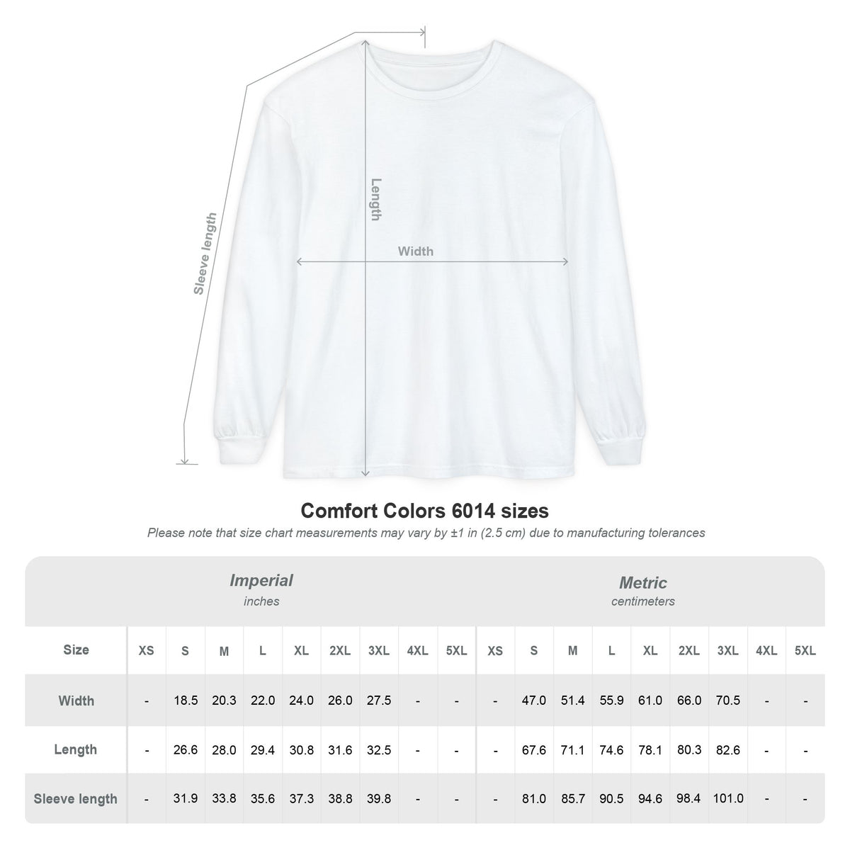 Semicircular Canal Dehiscence Comfort Colors Unisex Garment-dyed Long Sleeve T-Shirt