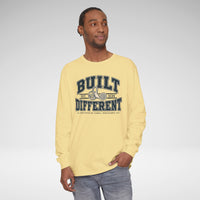 Built Different SCDS Awareness Comfort Colors Unisex Garment-dyed Long Sleeve T-Shirt