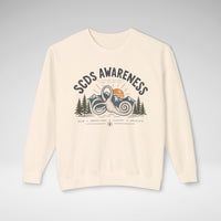 SCDS Awareness “Different Balance, Same Adventure” Comfort Colors® Crewneck Sweatshirt
