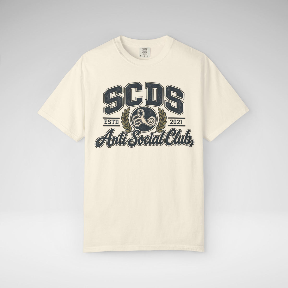 Personalizable SCDS Anti Social ClubComfort Colors Unisex Garment-Dyed T-shirt