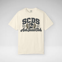Personalizable SCDS Anti Social ClubComfort Colors Unisex Garment-Dyed T-shirt