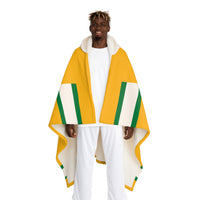 Custom Team Blanket Hooded Sherpa Fleece Blanket – Cozy Oversized Hooded Throw