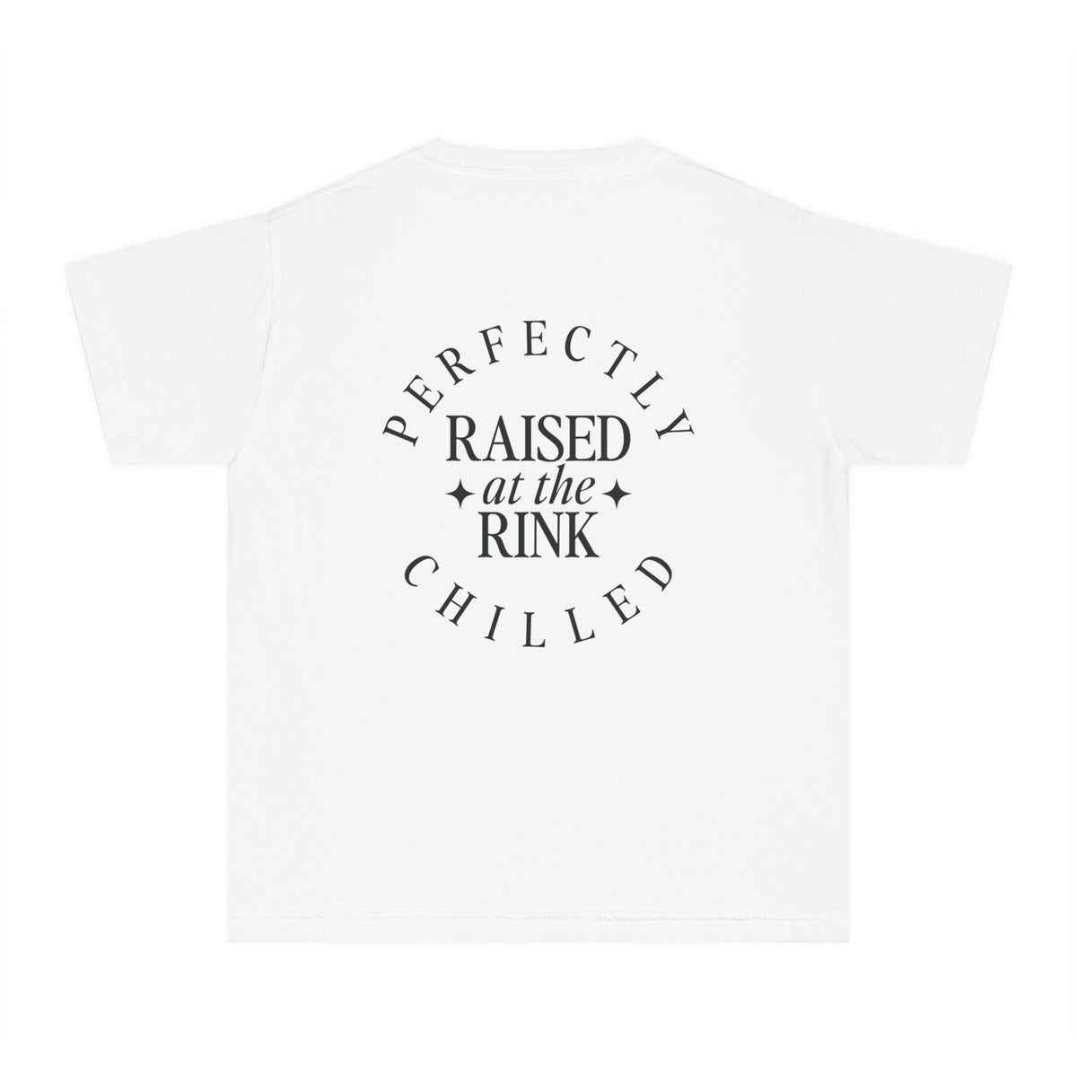 Raised at the Rink Comfort Colors Youth Midweight Tee