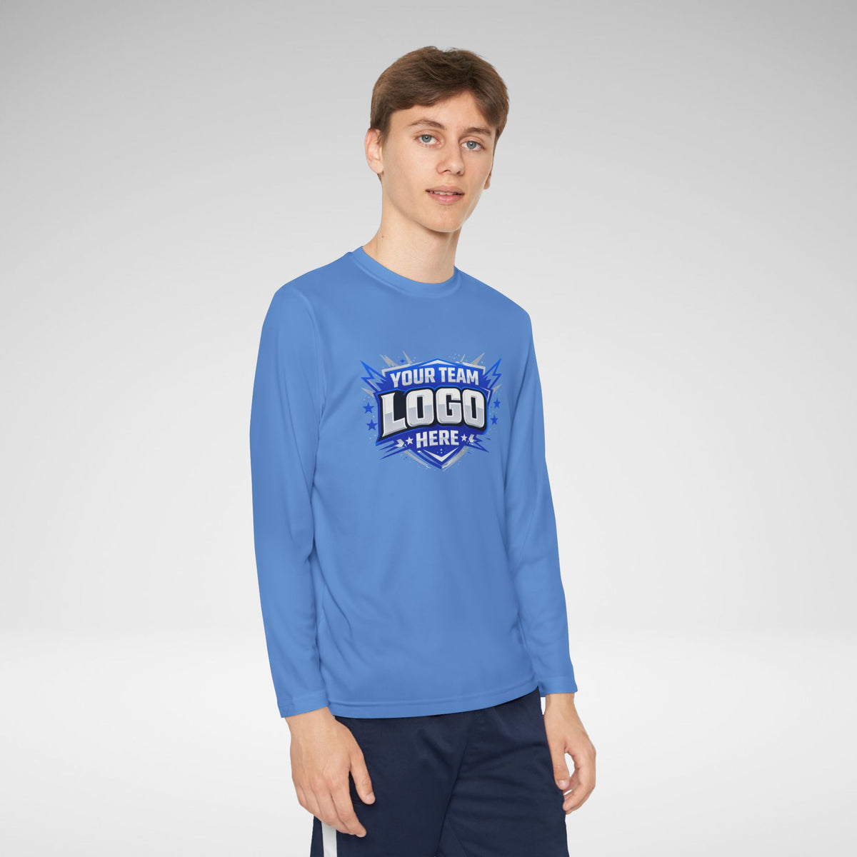 Custom Youth Team Long Sleeve Performance Shirt