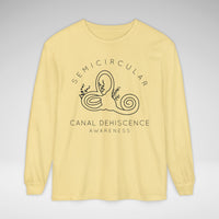 Semicircular Canal Dehiscence Comfort Colors Unisex Garment-dyed Long Sleeve T-Shirt