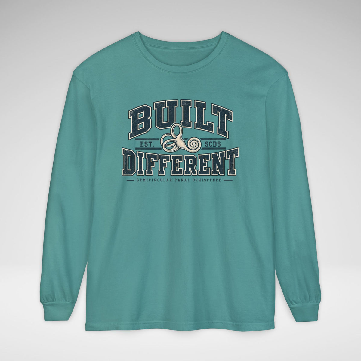 Built Different SCDS Awareness Comfort Colors Unisex Garment-dyed Long Sleeve T-Shirt
