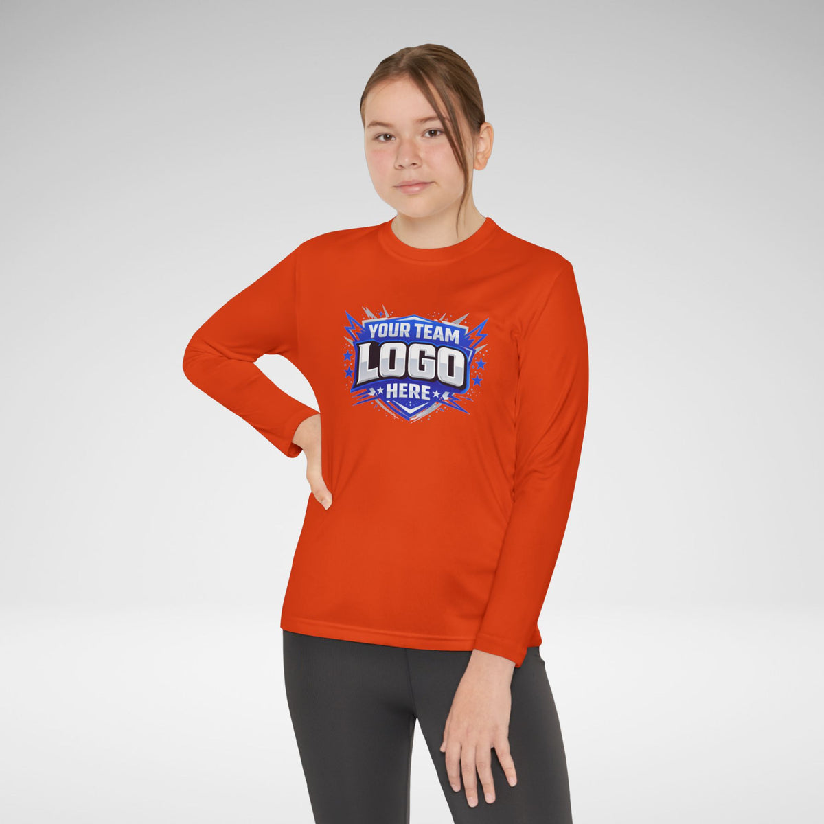 Custom Youth Team Long Sleeve Performance Shirt