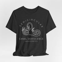 Semicircular Canal Dehiscence Awareness Awareness Bella Canvas Unisex Jersey Short Sleeve Tee