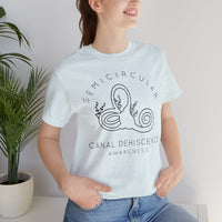 Semicircular Canal Dehiscence Awareness Awareness Bella Canvas Unisex Jersey Short Sleeve Tee