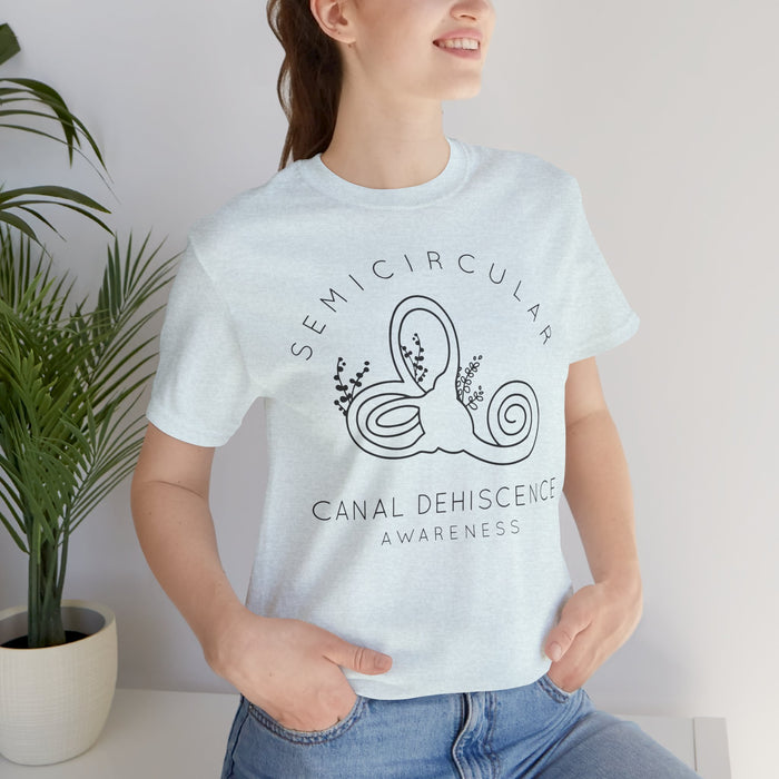Semicircular Canal Dehiscence Awareness Awareness Bella Canvas Unisex Jersey Short Sleeve Tee