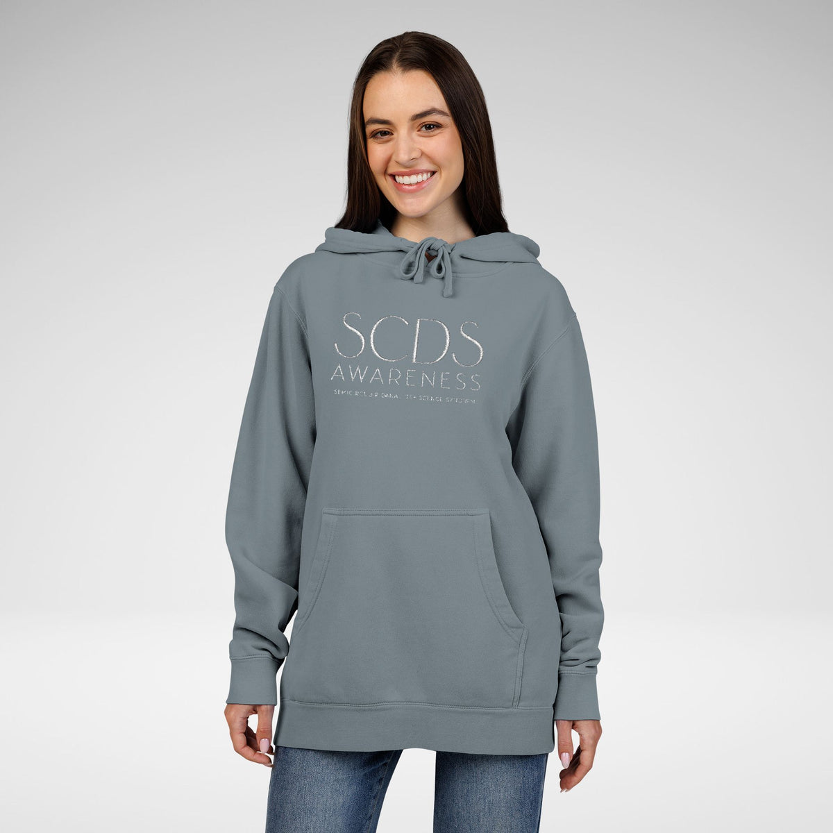 SCDS Awareness Embroidered Pigment-Dyed Hoodie