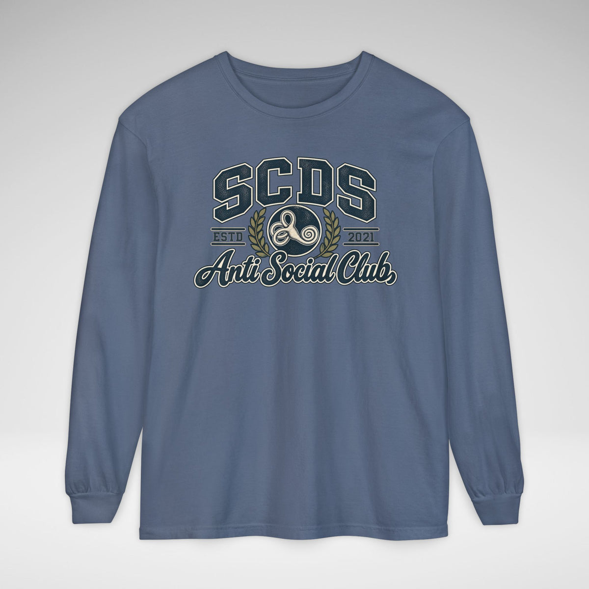 SCDS Anti Social Club Comfort Colors Unisex Garment-dyed Long Sleeve T-Shirt