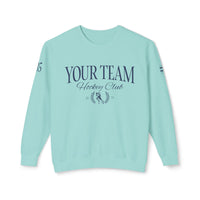 Custom Hockey Club Comfort Colors Unisex Lightweight Crewneck Sweatshirt