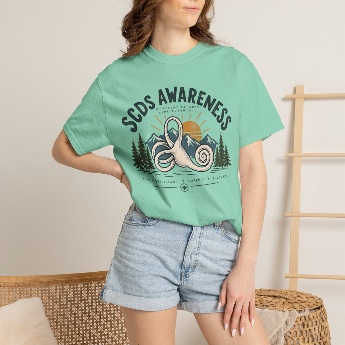 SCDS Awareness “Different Balance, Same Adventure” Comfort Colors Unisex Garment-Dyed T-shirt
