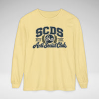 SCDS Anti Social Club Comfort Colors Unisex Garment-dyed Long Sleeve T-Shirt