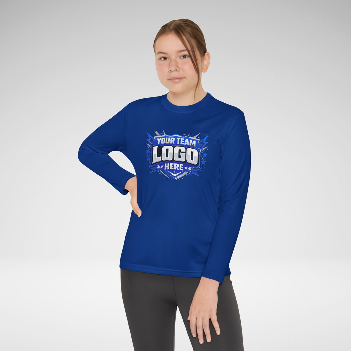 Custom Youth Team Long Sleeve Performance Shirt