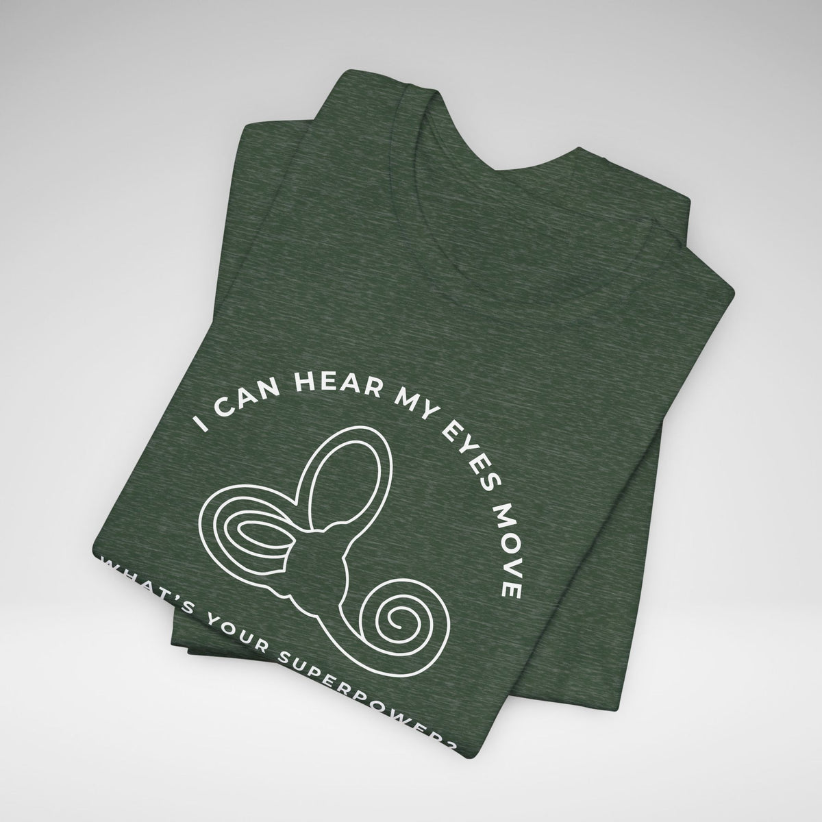 I Can Hear My Eyes Move SCDS Awareness Bella Canvas Unisex Jersey Short Sleeve Tee