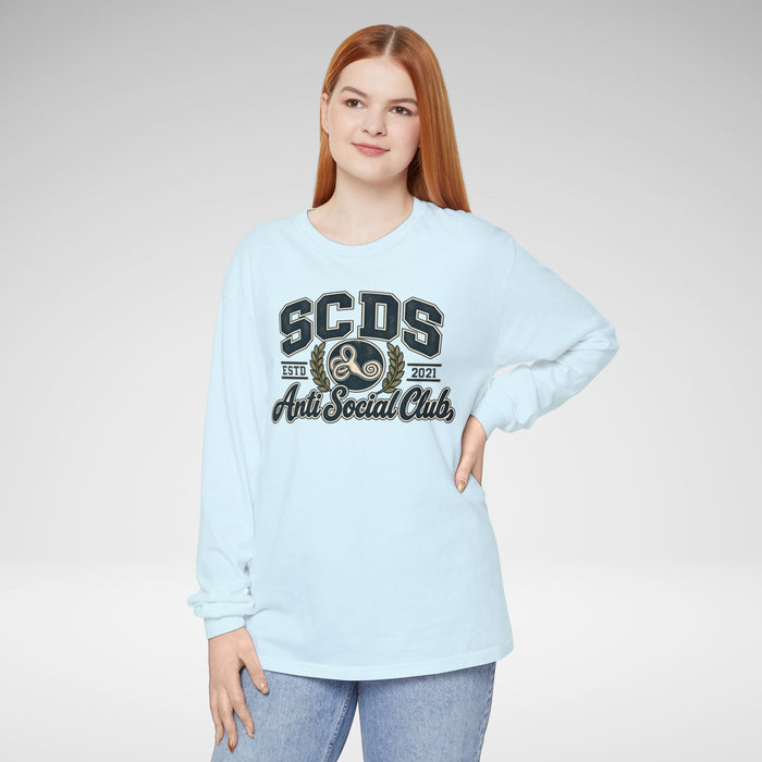 SCDS Anti Social Club Comfort Colors Unisex Garment-dyed Long Sleeve T-Shirt