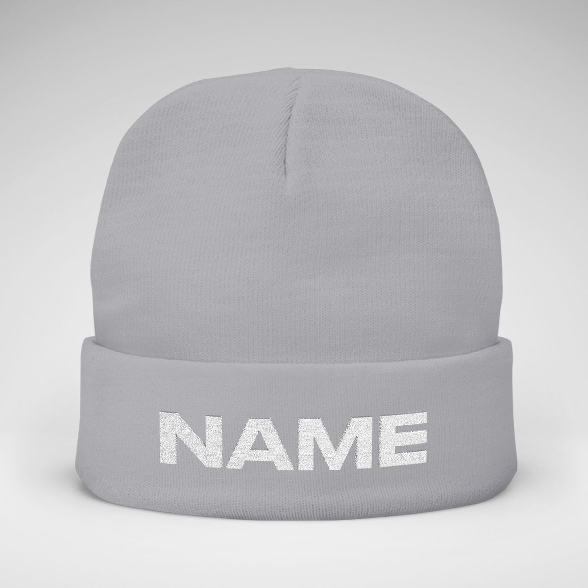 Team Knit Beanie – Custom Text Winter Hat
