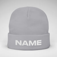 Team Knit Beanie – Custom Text Winter Hat