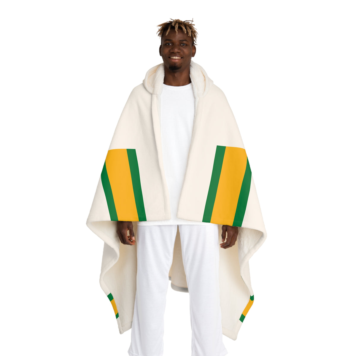 Custom Team Blanket Hooded Sherpa Fleece Blanket – Cozy Oversized Hooded Throw