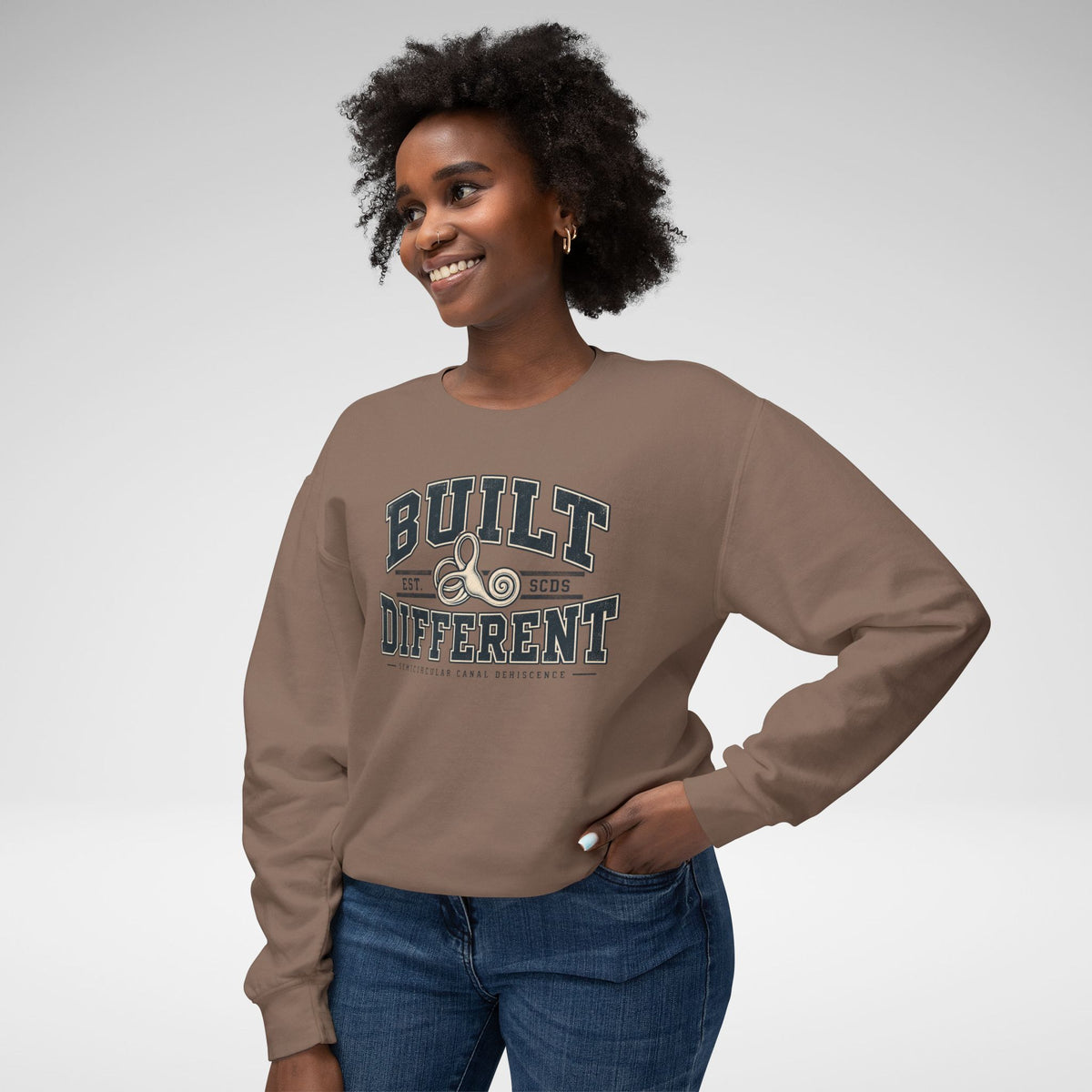 Built Different SCDS Awareness Comfort Colors® Crewneck Sweatshirt