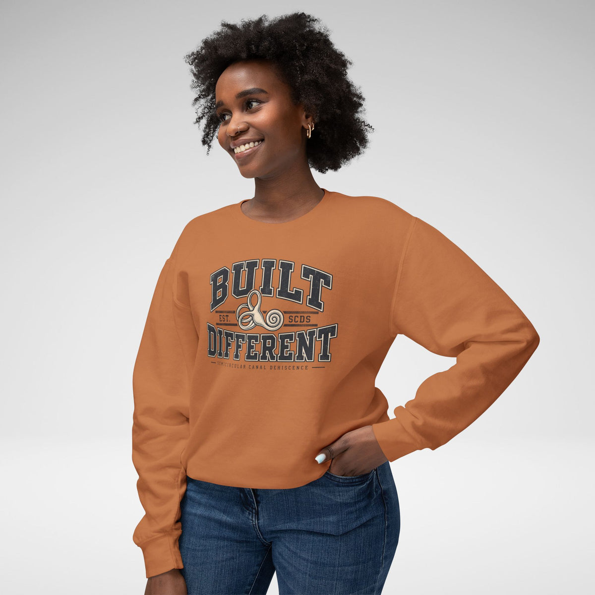 Built Different SCDS Awareness Comfort Colors® Crewneck Sweatshirt