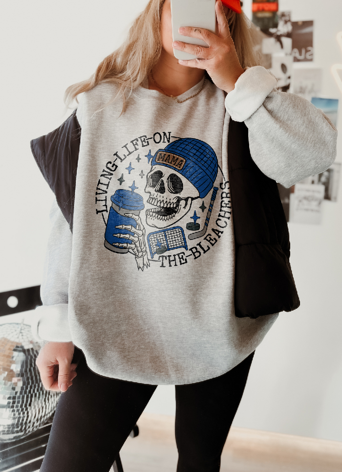 Living Life on the Bleachers Unisex Heavy Blend™ Crewneck Sweatshirt